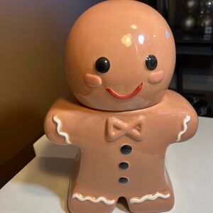 Holiday Time Gingerbread Man Cookie Jar